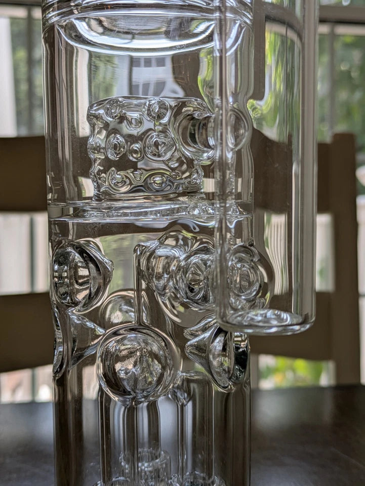ULTRA HEAVY DUTY 16.5" Stereo Matrix Fab Egg Swiss Honeycomb Bong