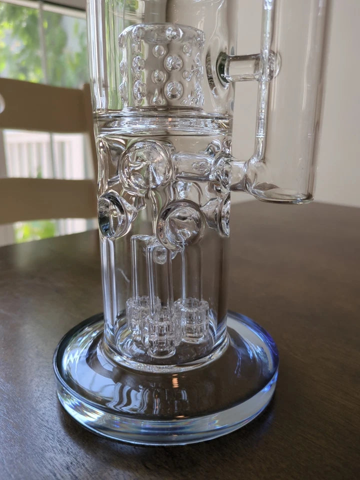 ULTRA HEAVY DUTY 16.5" Stereo Matrix Fab Egg Swiss Honeycomb Bong