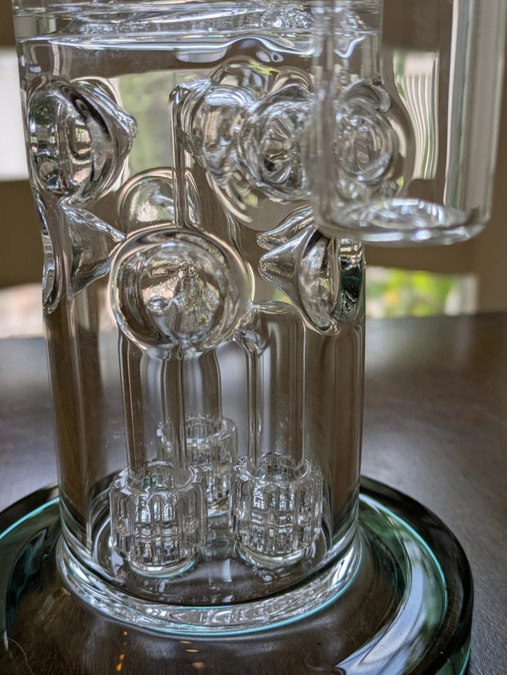 ULTRA HEAVY DUTY 16.5" Stereo Matrix Fab Egg Swiss Honeycomb Bong