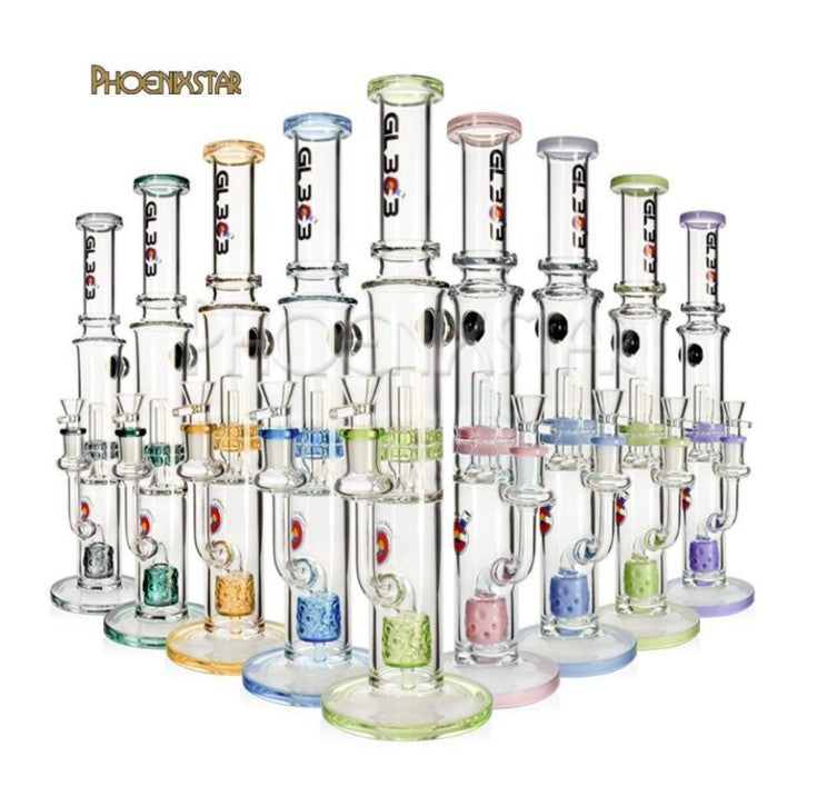 16" Fancy Heavy Duty Swiss Double Honeycomb Perc Bong