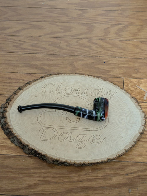 10" Trippy Heady Sherlock Glass Pipe 